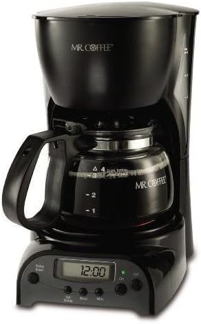 Mr. Coffee DRX5 4-Cup Programmable Coffeemaker, Black New