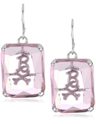 nOir "Barbie x Tokidoki" Doll Pink Silhouette Earrings