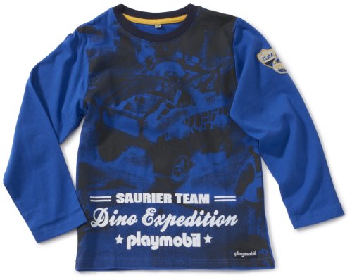 Playmobil Jungen Shirt/ Langarmshirt 52511203, Gr. 122, Blau (4027 kobalt) Preisvergleich