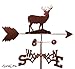 Hand Made DEER BUCK FLAT POST Mount Weathervane ~NEW~
