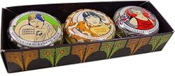 Gal Collection Triple Set of Lip Balms, Boxed Set: Vanilla, Orange, Strawberry