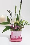 Asian Pink Brocade Boxes (6 pcs per set, Set of 1) - by Weddingstar