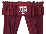 NCAA Texas A&M Aggies - 5pc Jersey Drapes Curtains and Valance Set