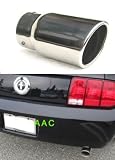 Stainless steel exhaust tip w/ mirror chrome finish - Ford Mustang V6 05-07