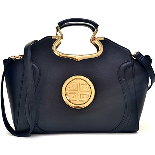 Dasein Drop Handle Raised Stitch Winged Handbag, Shoulder bag, Tablet Bag, iPad Bag