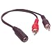 Cavo con presa jack da 3,5 m femmina/2 Rca maschi