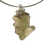 Quartz Necklace 12 Choker Cluster Pyrite Crystal Healing Natural Wire Wrap Gunmetal Rock Gemstone 16