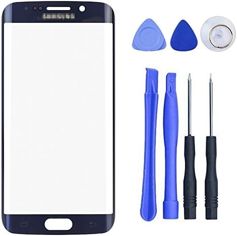 ORIGINAL Front Glass lens For Samsung S6 Edge, Moskee(TM) Outer Glass lens Screen Replacement For Samsung Galaxy S6 Edge + Free tool Kits(Blue)
