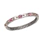 NOMINATION Thin Bracelet in stainless steel and 18k gold with ten semiprecious natural stones (PINK TOURMALINE)