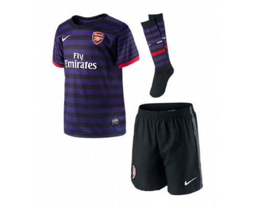 ARSENAL Boys 2012/2013 Away Soccer Minikit, Black/Purple, Age 3-4