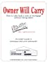 Owner Will Carry: How to Take Back a Note or Mortgage Without Being Taken