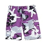 Camouflage Cargo Shorts Ultra Violet Camo Military Shorts