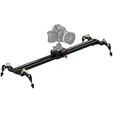 Fotodiox Pro SlideCam 600 - 24" Video Slider Stabilizer Rail with Ball-Bearing Slide, Adjustable Legs & Case