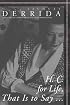 H. C. for Life, That Is to Say... (Meridian: Crossing Aesthetics)