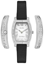 Women's La Petite Full Diamond Black Grosgrain Strap