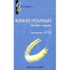 Bonnes nouvelles