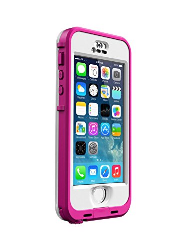 LifeProof NÜÜD SERIES Waterproof Case for iPhone 5/5s/SE - Retail Packaging - PINK (BLAZE PINK/CLEAR)