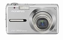 Olympus FE-350 8MP Digital Camera with 4x Wide Angle Optical Zoom (Silver)