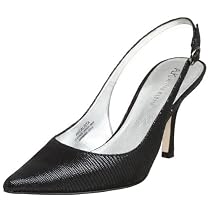AK Anne Klein Women's Calista Suede Pump,Black,6.5 M US
