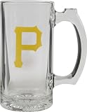 Pittsburgh Pirates Beer Mug: 3D Logo Glass Tankard