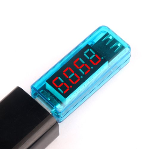 DROKÂ® USB Digital Multimeter DC 3-8V 3A Volt Amp Meter, Voltage and Current Tester Charging Monitor, LED Display Support Universal Data Sync