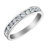 Diamond Anniversary and Wedding Band 1/2 Carat (ctw) in 14K White Gold, Size 10