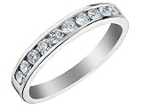 Diamond Anniversary and Wedding Band 1/2 Carat (ctw) in 14K White Gold