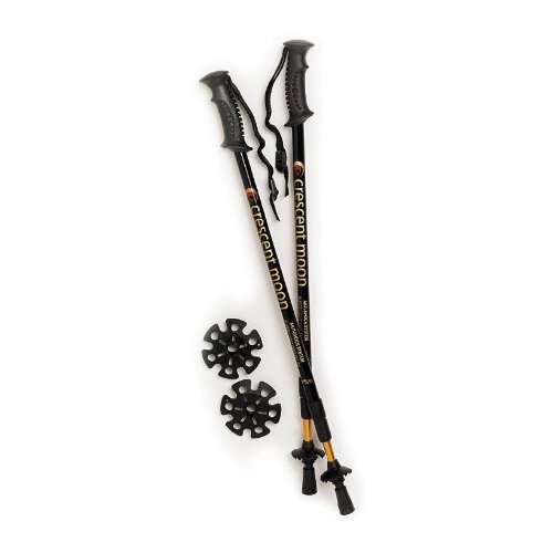 Crescent Moon 3-Section All-Season Trekking Pole with Adjustable Shock System