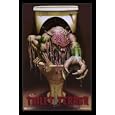Toilet Terror (Monster in Toilet) Framed Art Poster Print - 24" X 36"
