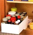 Spice Maid Cabinet Organizer (White) (3"H x 10"L x 6"W)