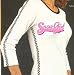 Sporting Goods : SnowGirl White Race Shirt - Pink Signature snowboarding, snowmobiling