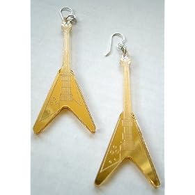 Emma Brite Electric Guitar Earrings (Gold)