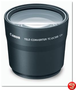 Canon TC-DC58B Tele Converter Lens for S5 IS, S3 IS & S2 IS Digital Camera