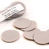 CS Hyde Extended Life PTFE Mouse Discs, Tan Color, 1 Diameter (Pack of 20)