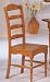 Kitchen & Housewares : Set of 2 Country Classic Oak Finish Side Chairs