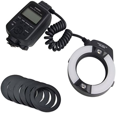 Yongnuo Yn-14m LED Ring Macro Flash Light with 6 Adapter Rings for Olympus E-520 E-420 E-620 E-3 E-30 E-620 E-330 E-410 Camera SLR Dslr Illumination Lamp Camcorder