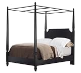 American Perspective King Canopy Bed Hearth Black
