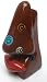 Picasso Art Style Lip Nose Eyeglasses Holder - Brown & Swirls
