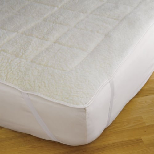 Wool Fleece Mattress Pad With 100 Organic Cotton Base Wool Fleece