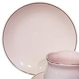 Princess Pink Pattern Fine China Cup Cake Plates for Children's Tea Parties