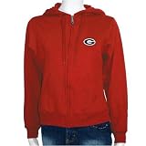 Antigua Georgia Bulldogs Red Ladies Full Zip Hoody Jacket