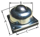 Ball Transfer,Flange,Ball Dia 1 1/2 In Ashland Conveyors W37825