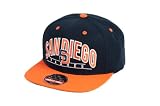 MLB Men's San Diego Padres Arched Snapback Cap (Royal/Orange, Adjustable)