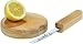 T&G Gin and Tonic Board in Hevea Wood with Integral Knife. Board D130x5mm. Knife 240mm.