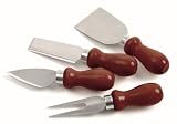 S/S CHEESE KNIVES W/ROSEWOOD S4