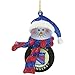 SC Sports New York Rangers Striped Snowman Puck Ornament 2-pack