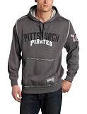 MLB Men's Pittsburgh Pirates Classic Experience Hooded Fleece Pullover (Pro Granite, XX-Large)