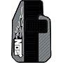 PlastiColor 001345R25 Gray NOS Stage II Universal-Fit Molded Front Floor Mat - Set of 2