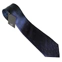Dunhill（ダンヒル）　ネクタイ（スリム：7.5cm） twm036h ネイビーブルー系 小紋（ロゴ）　[並行輸入]