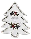 Portmeirion Holly And Ivy Christmas Tree Dish - Available for Signing